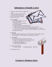 English Worksheet: Guidelines for letter writing