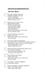 English Worksheet: take  a bow