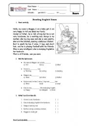English Worksheet: English Reading simpson family