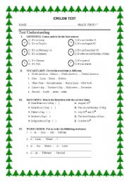 English worksheet: practice about festivities