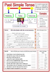 Past Simple Tense - Keys