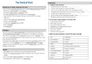 English Worksheet: Work vocabulary
