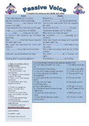 English Worksheet: Passive voice- conditionals