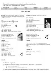 English Worksheet: Mika - song: Grace Kelly