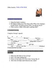 English Worksheet: The Father of the Bride