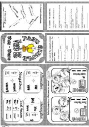 English Worksheet: Past simple be mini book