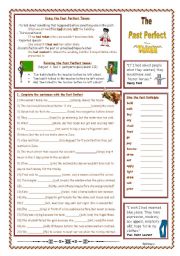 English Worksheet: The Past Perfect Tense