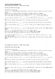 English worksheet: Song-Complex sentence