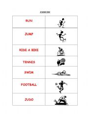 English worksheet: sports