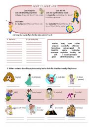 English Worksheet: LOOK VS LOOK LIKE