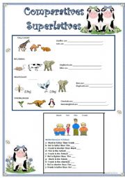 English Worksheet: Comparatives Superlatives