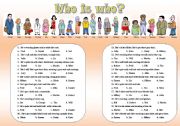 English Worksheet: Describing People