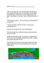 story: Two Goats on a Bridge