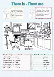 English Worksheet: There is/There are