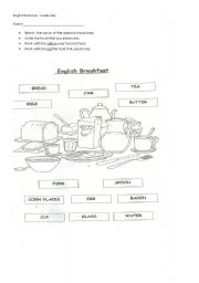 English Worksheet: Breakfast