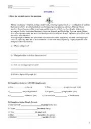 English Worksheet: SIMPLE PRESENT