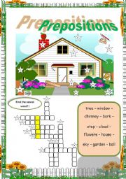 English Worksheet: Prepositions (Part 1 + key) Please download both parts to have the complete sheet