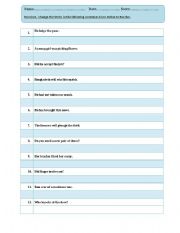 English Worksheet: VOICE