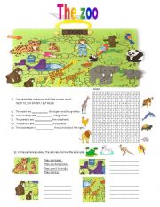 English Worksheet: new happy street 2 unit 4 The zoo