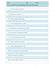 English worksheet: VOICE