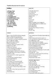 English Worksheet: Useful phrases for feedback on texts