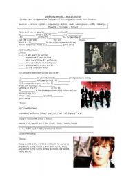 English Worksheet: SONG ORDINARY WORLD BY DURAN DURAN