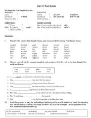 English Worksheet: Past Simple