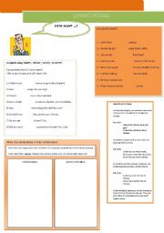 English Worksheet: QUANTIFIERS MUCH AND MANY