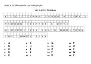 English Worksheet: spy puzzle