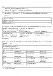 English Worksheet: cyberdating blind date