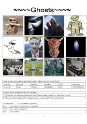 English Worksheet: ghosts