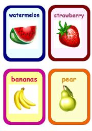 English Worksheet: Fruits