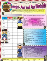 English Worksheet: VERBS - Past Tense and Past Participle