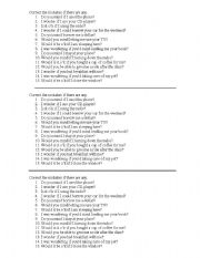 English worksheet: Requests