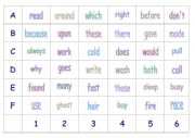 English worksheet: Grid game