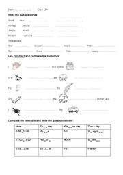 English Worksheet: ability and computer