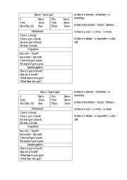 English worksheet: Havegot/has got