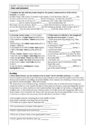 English Worksheet: Exam revision