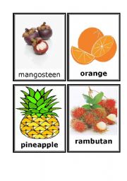 FRUITS FLASH CARDS -part 2