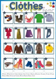 English Worksheet: Clothes