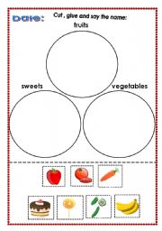 English worksheet: food worksheet