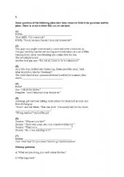 English Worksheet: Jokes and some advice - two reading exercises with key