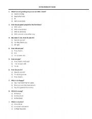 English worksheet: Extraordinary exam for 2nd or 3rd grade of Junior High School