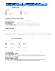 English Worksheet: Simple Present or Present Continuous