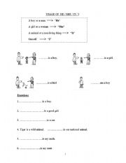 English Worksheet: KG Grammar 