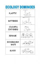 English worksheet: ecology dominoes