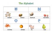 English worksheet: The alphabet - part4