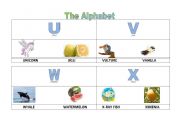 English worksheet: The alphabet - part 6