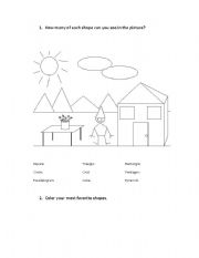 English worksheet: Geometry