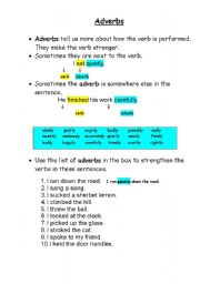 English Worksheet: ADVERBS